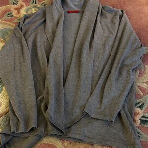 Red Brand Gray Knit Cardigan